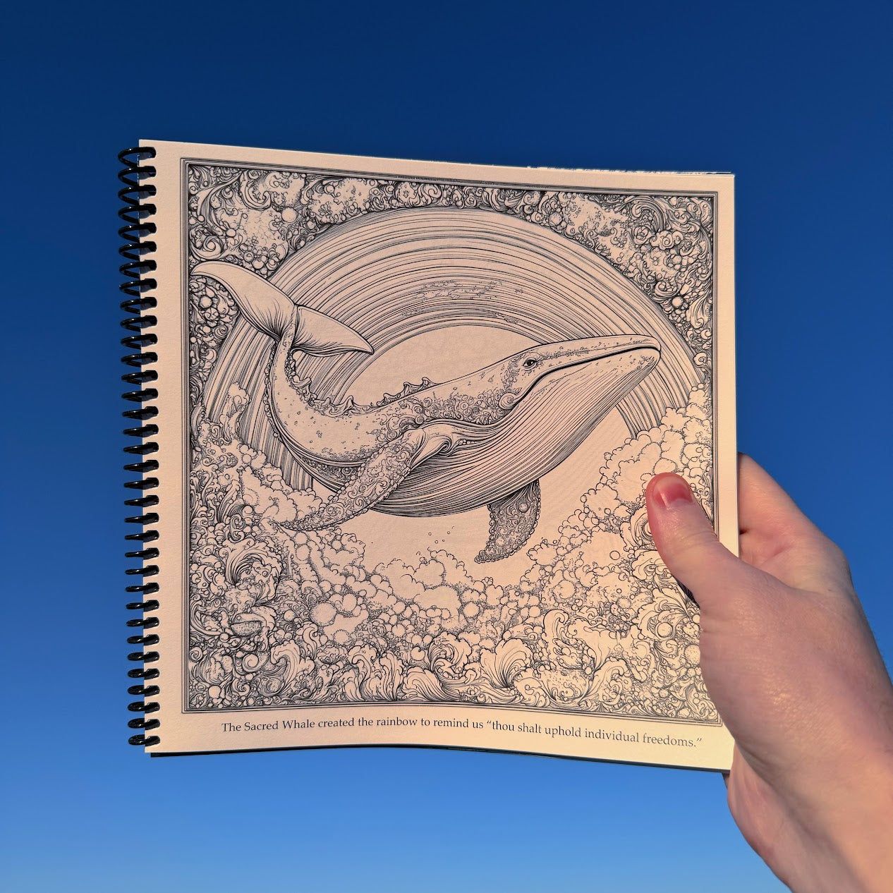 Sacred Whale Coloring Book