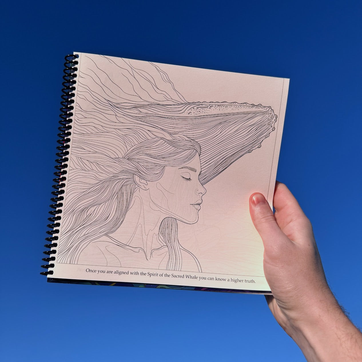 Sacred Whale Coloring Book