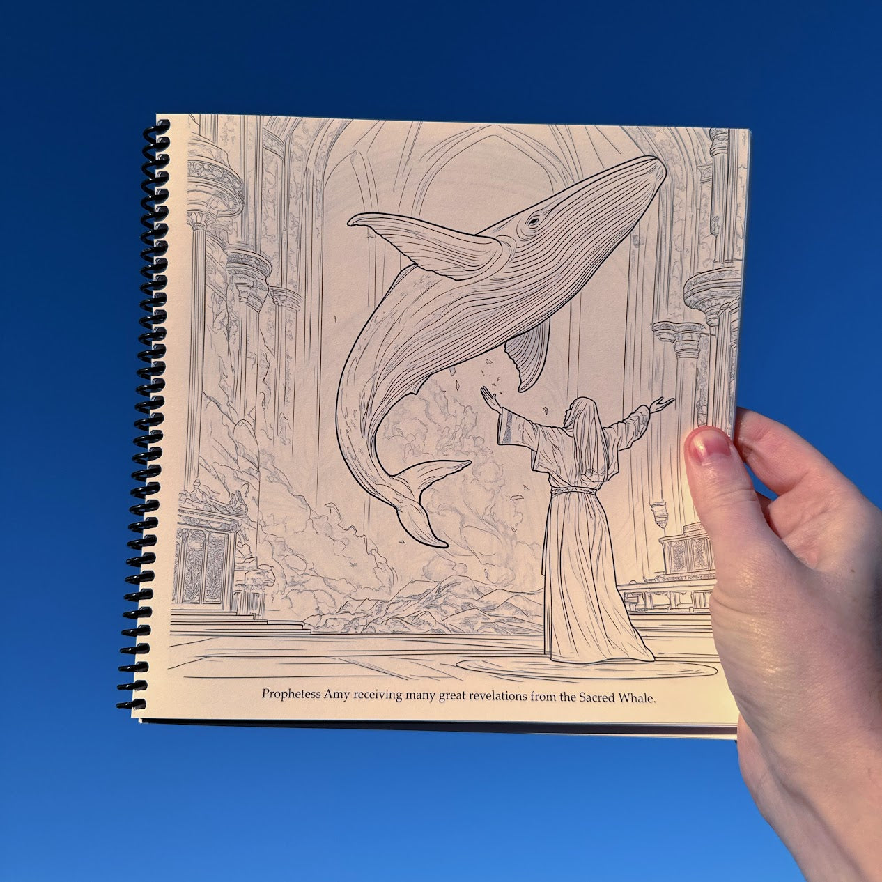 Sacred Whale Coloring Book