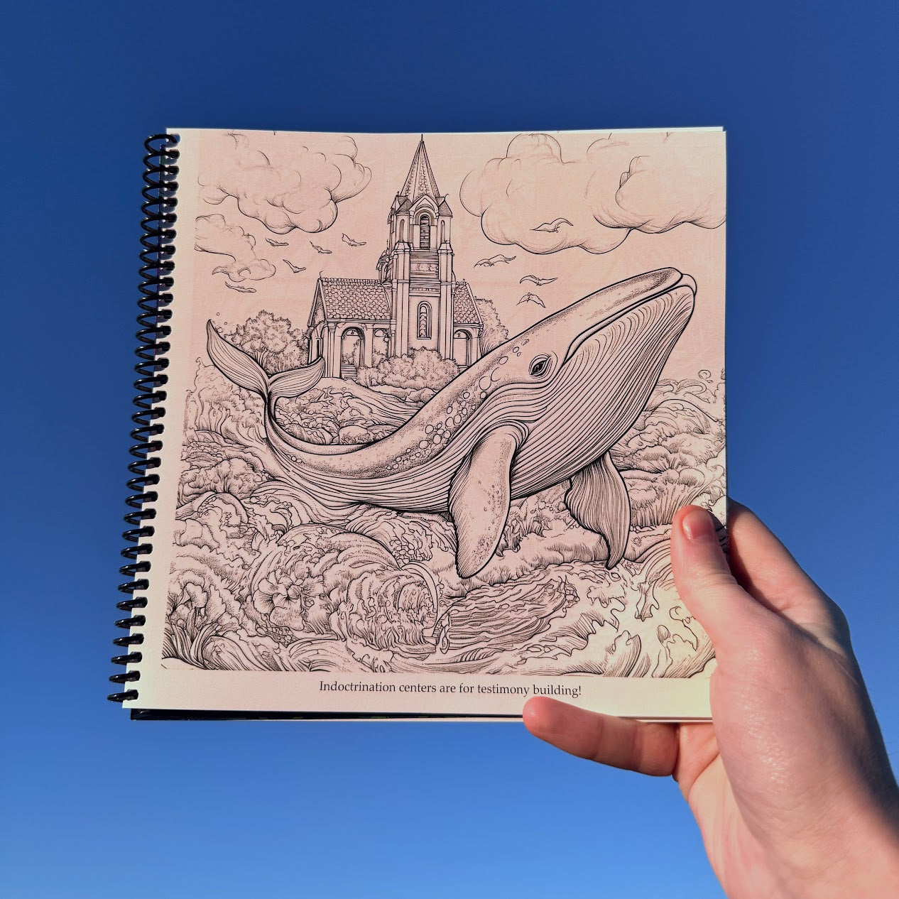 Sacred Whale Coloring Book