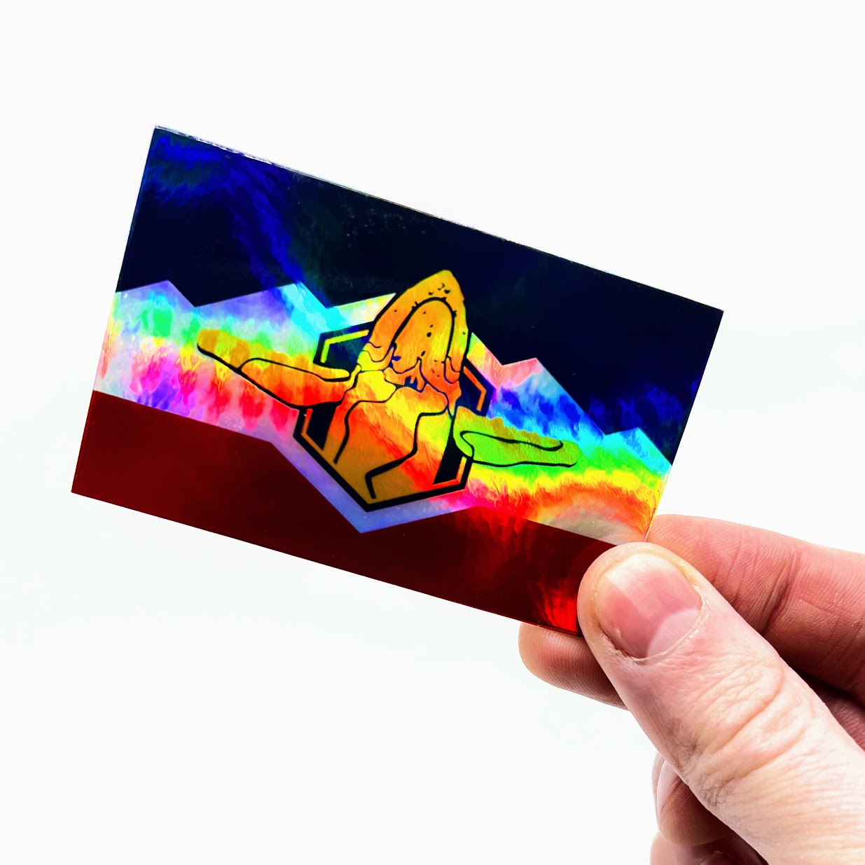 Holographic Utah Theocracy Flag Sticker