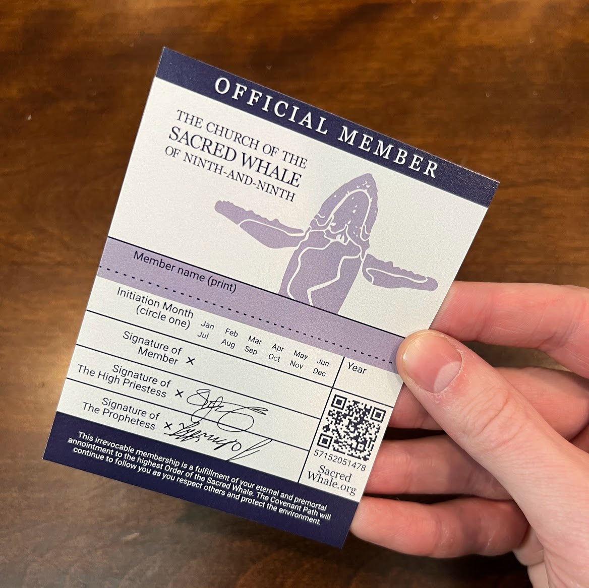 Official Membership Card