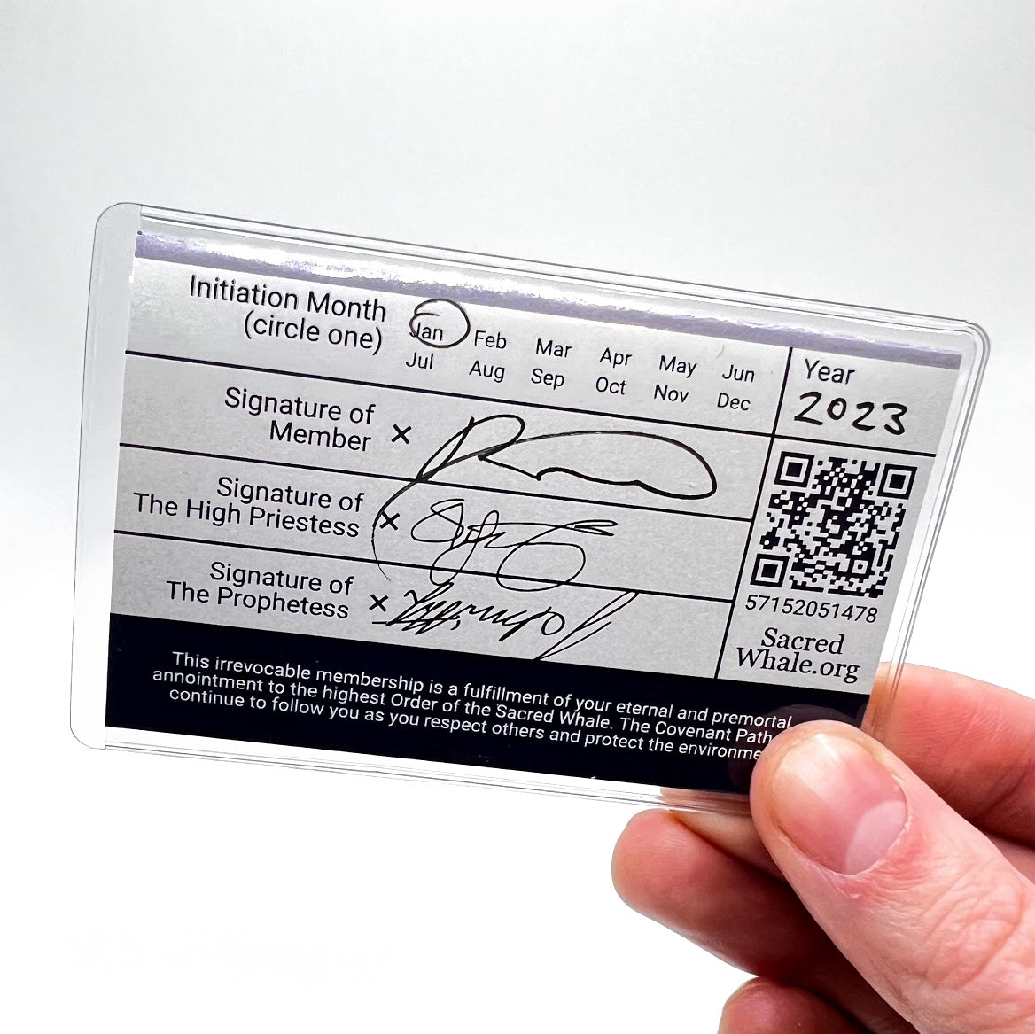 Official Membership Card