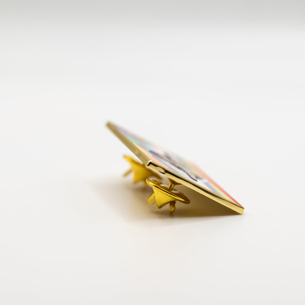 Sacred Whale Pride Flag Enamel Pin (Rectangle)