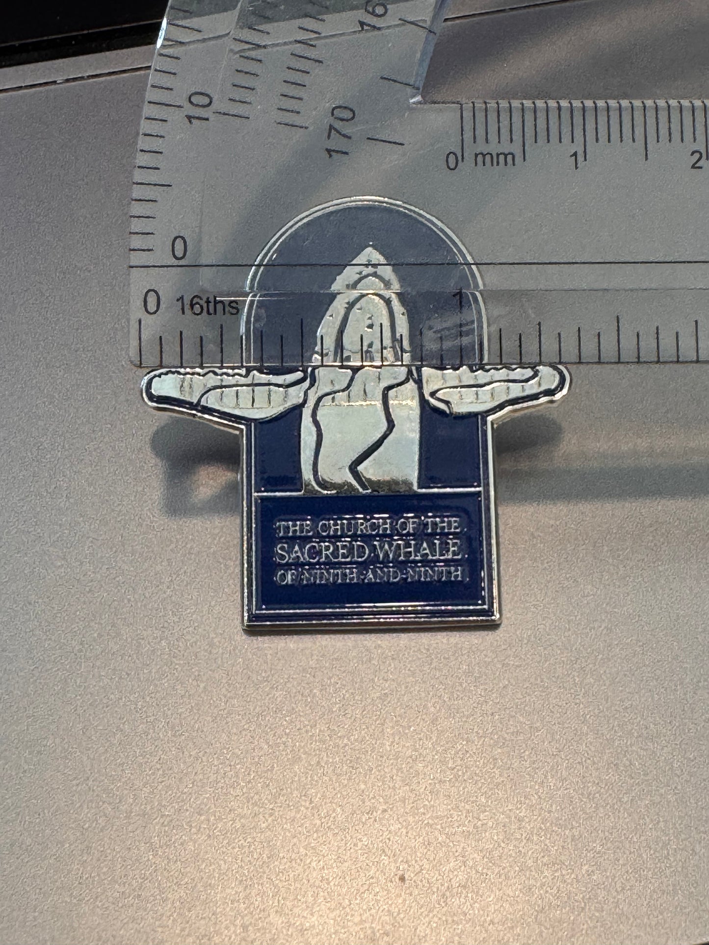 Sacred Whale Enamel Pin