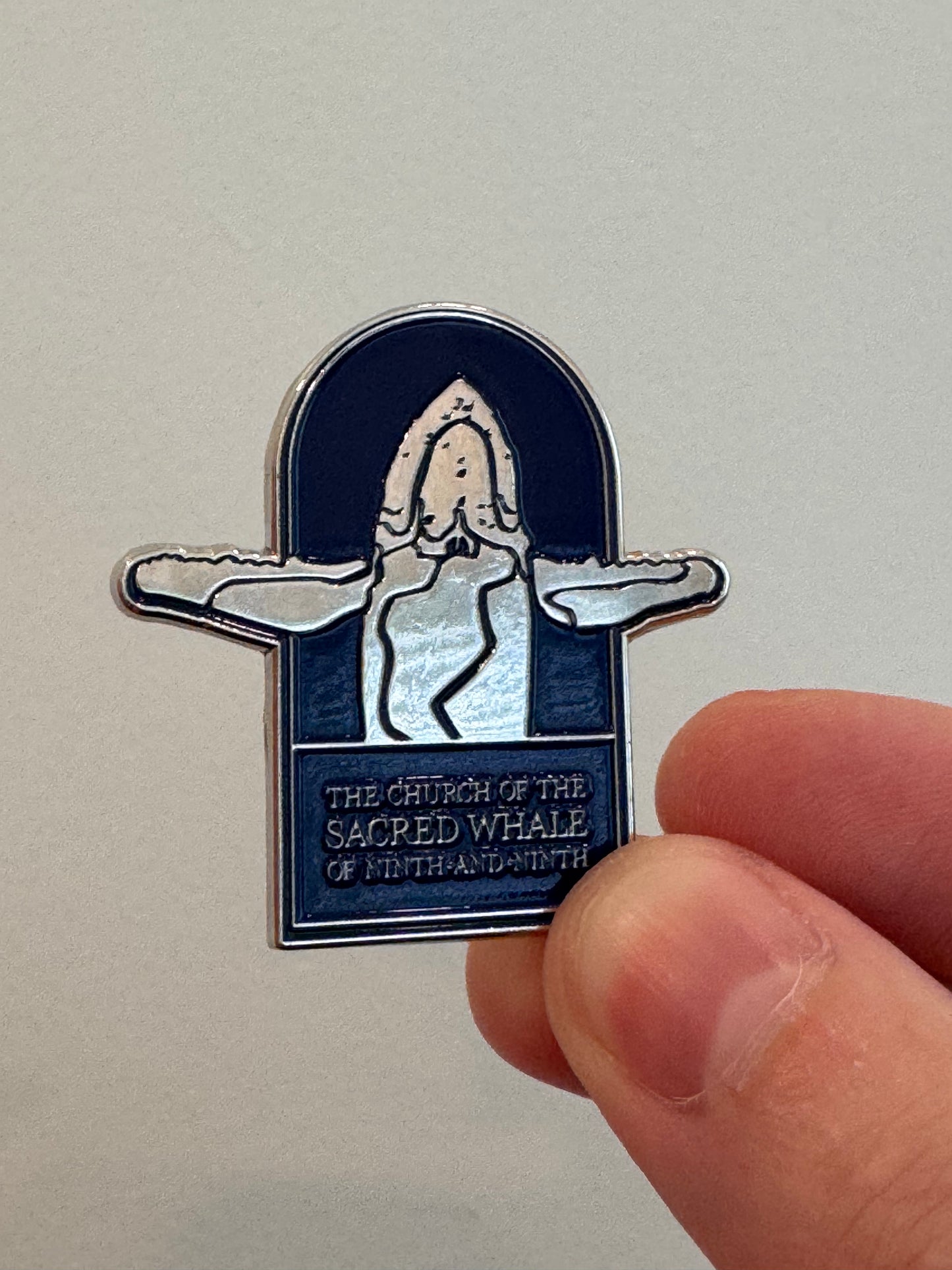 Sacred Whale Enamel Pin